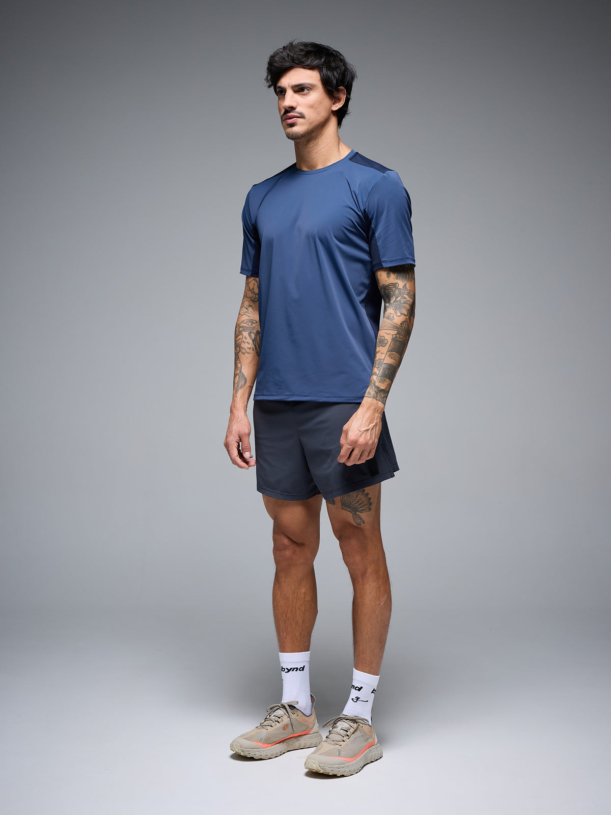 BYND OSAKA T-SHIRT - BLUE STEEL