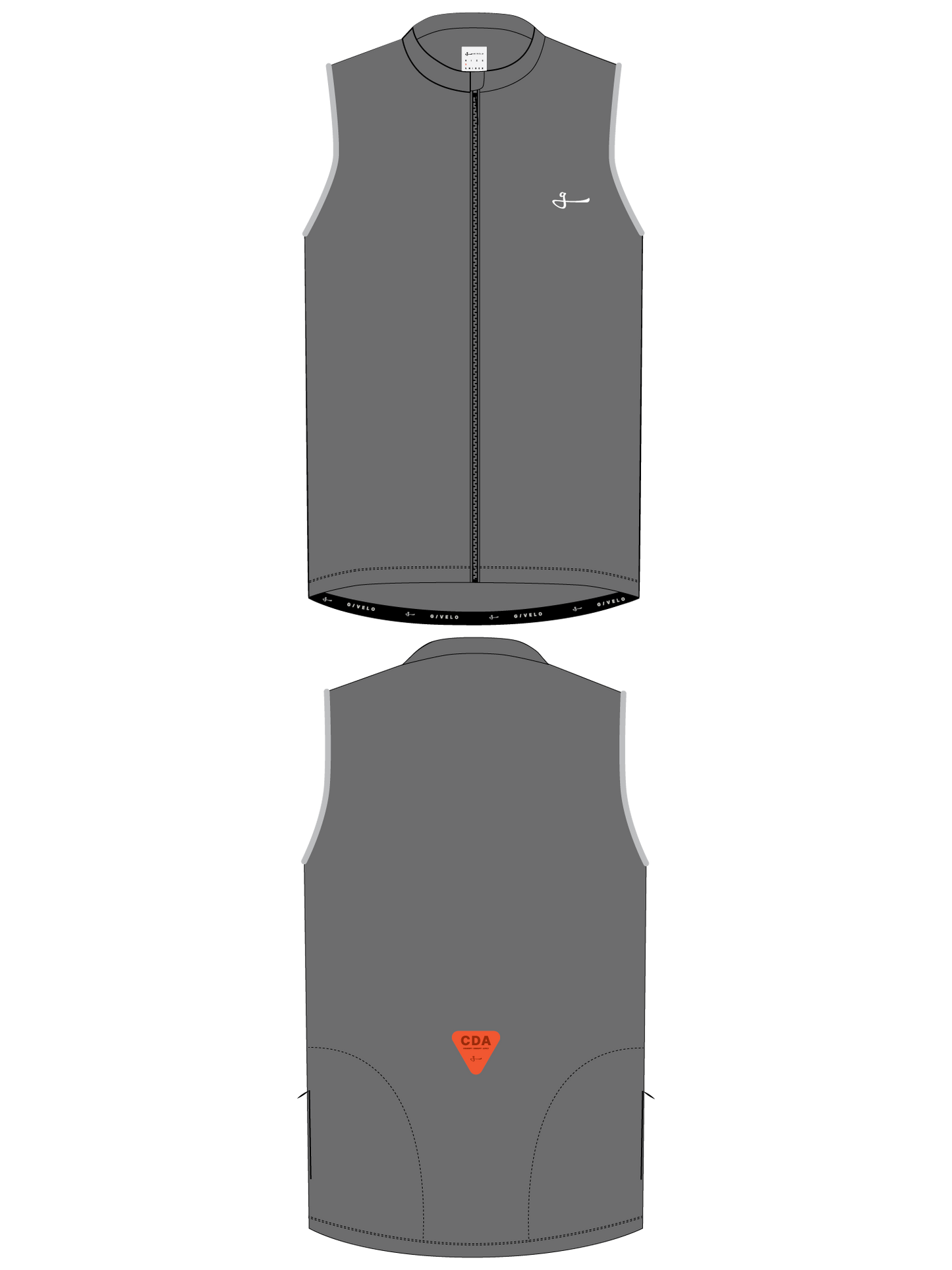 C.D.A. UNISEX PRO SHELL VEST - GRAPHITE