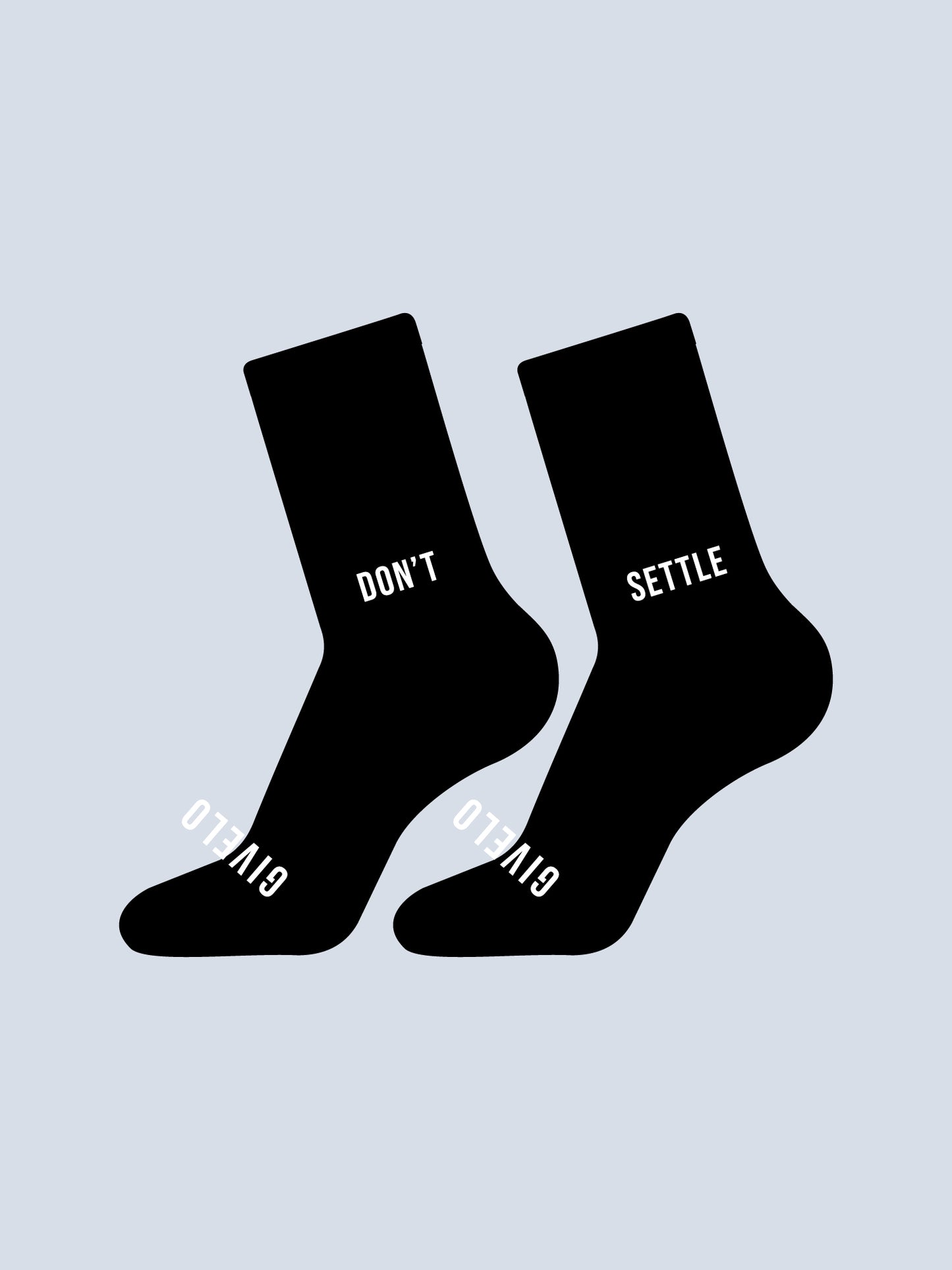 ULTRA DON'T SETTLE SOCKS - BLACK