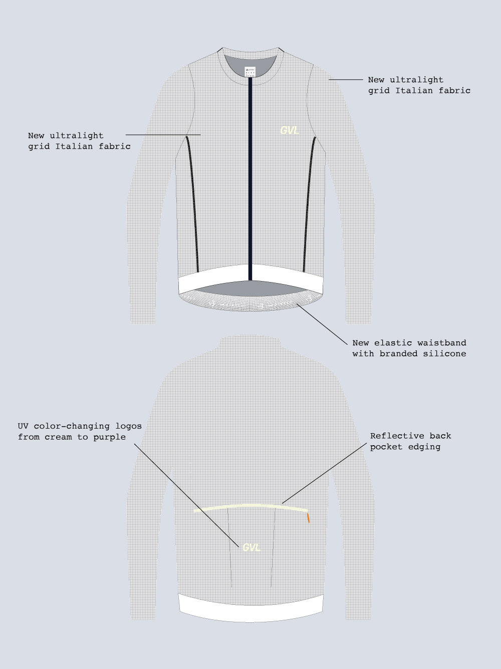 G90 LIGHT LS JERSEY - POWDER