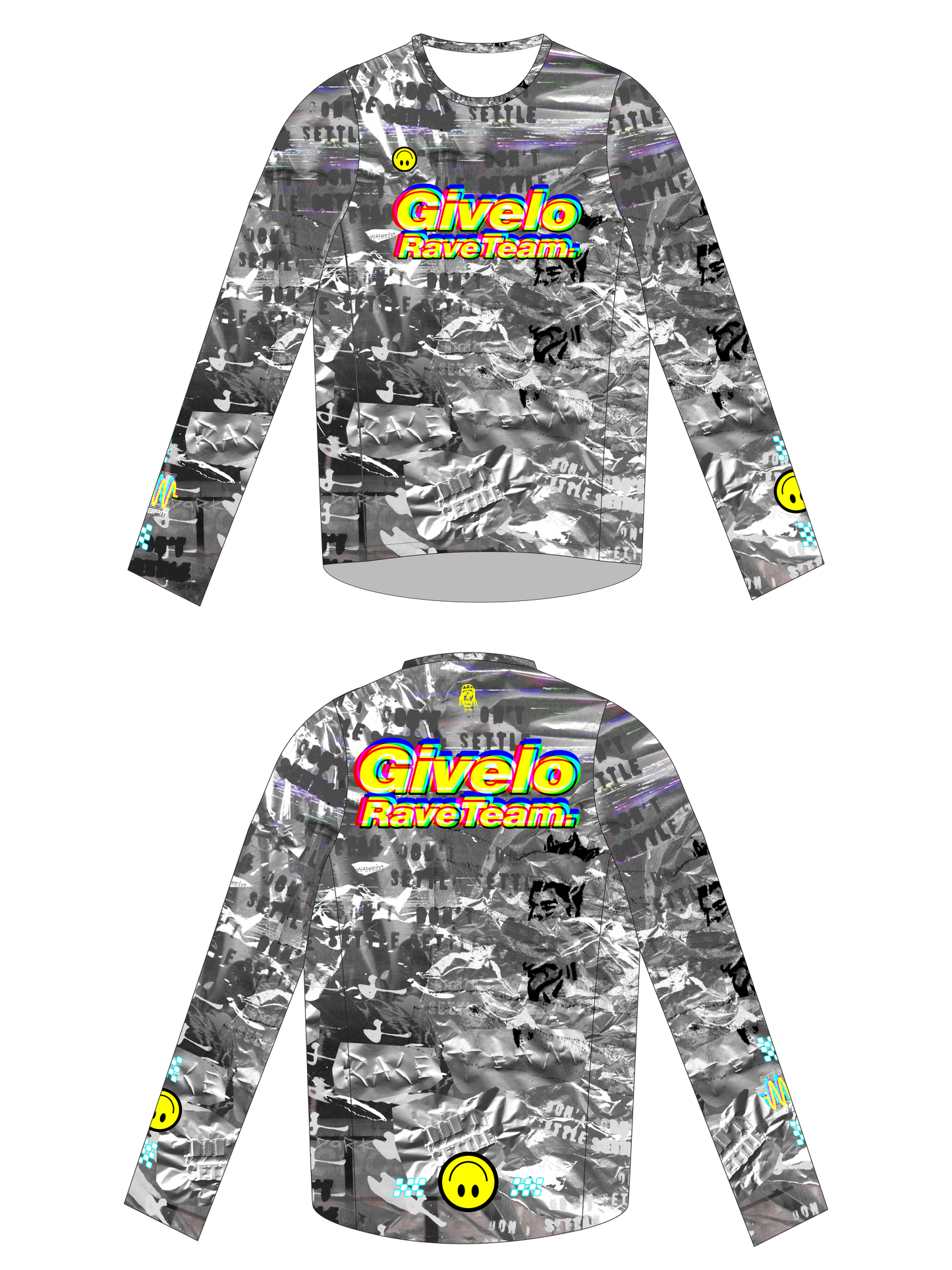 GVL RT LS UNISEX TECH TEE - ACID