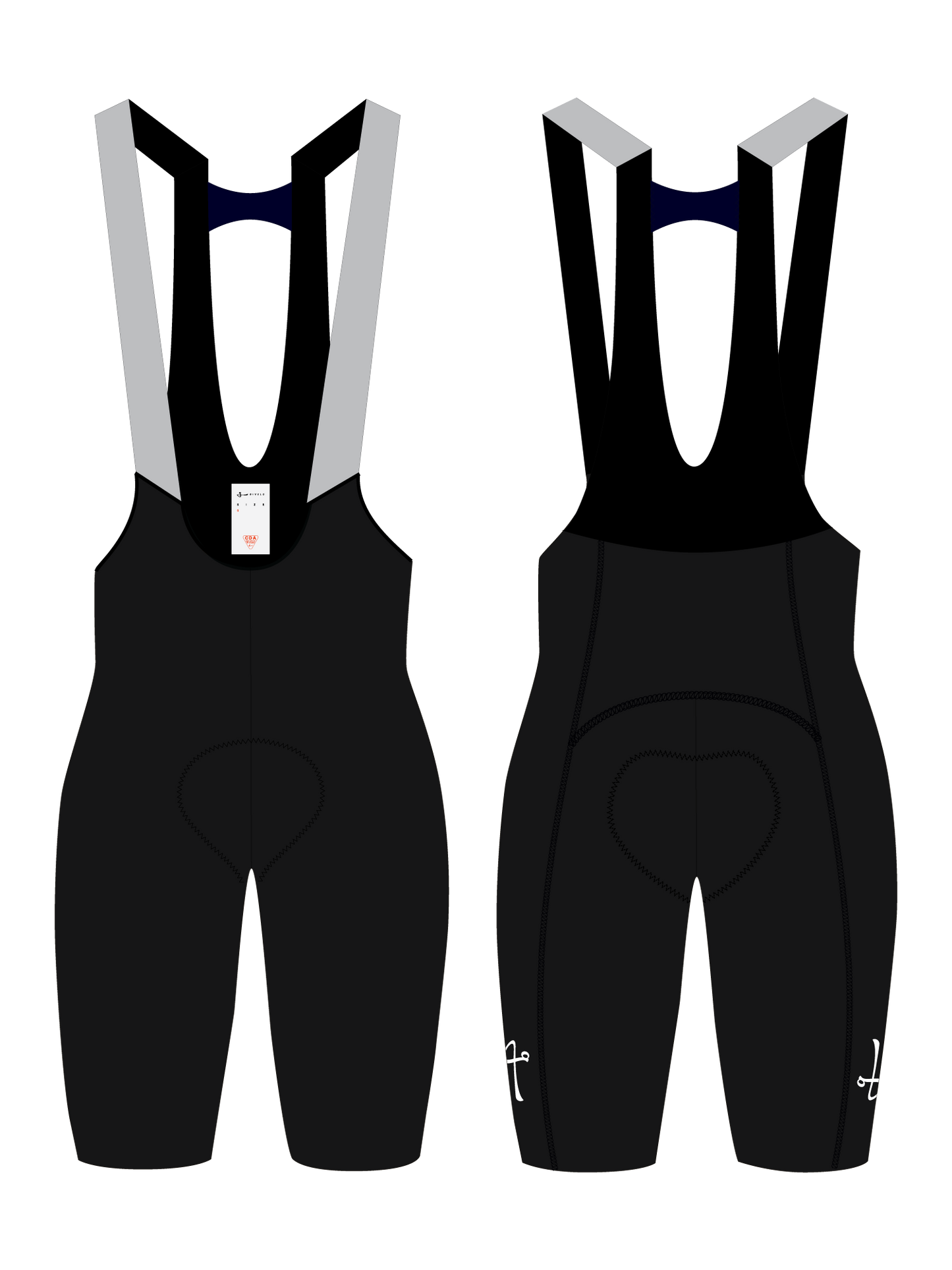 MEN'S C.D.A. LACEFLY 3.0 BIB SHORTS - BLACK