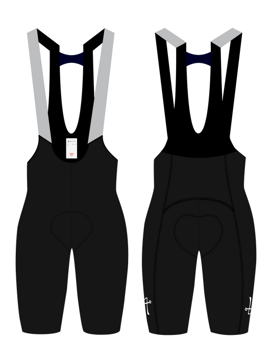 MEN'S C.D.A. LACEFLY 3.0 BIB SHORTS - BLACK