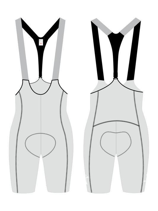 WOMEN'S C.D.A. LACEFLY 3.0 BIB SHORTS - ASHES