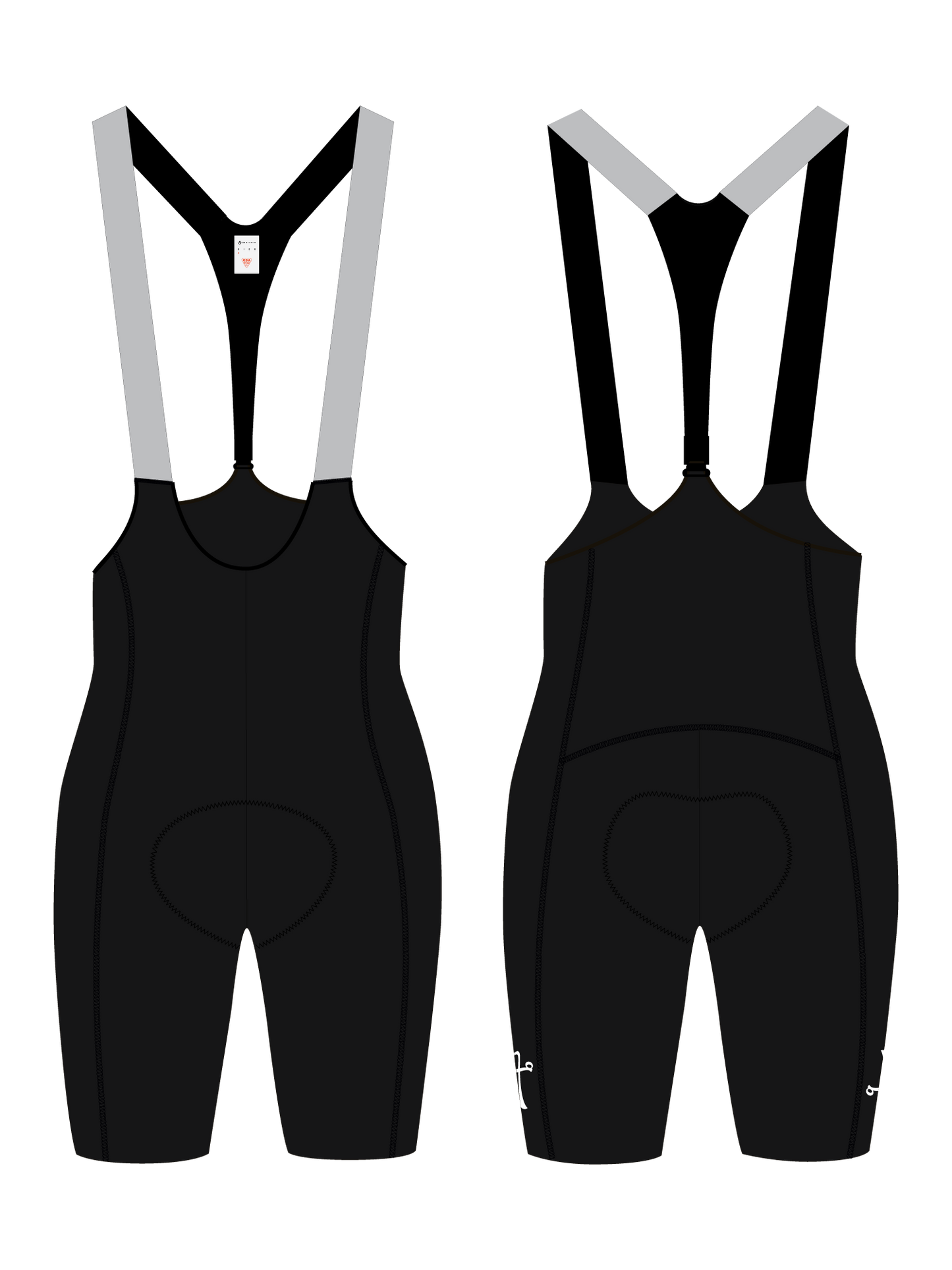 WOMEN'S C.D.A. LACEFLY 3.0 BIB SHORTS - BLACK