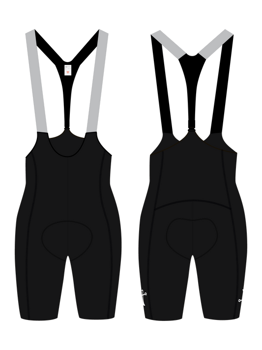 WOMEN'S C.D.A. LACEFLY 3.0 BIB SHORTS - BLACK