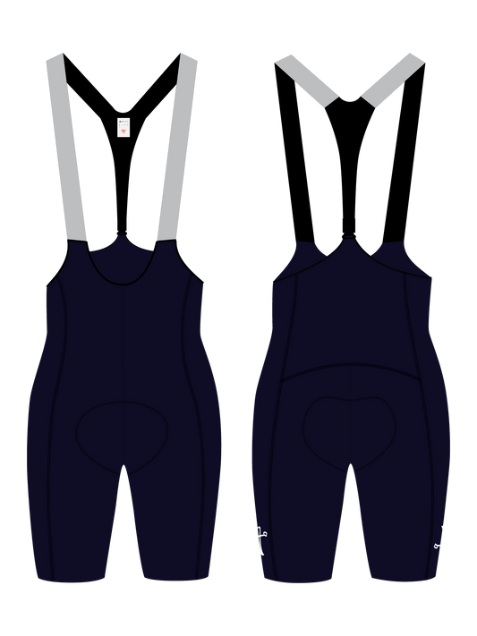 WOMEN'S C.D.A. LACEFLY 3.0 BIB SHORTS - NAVY