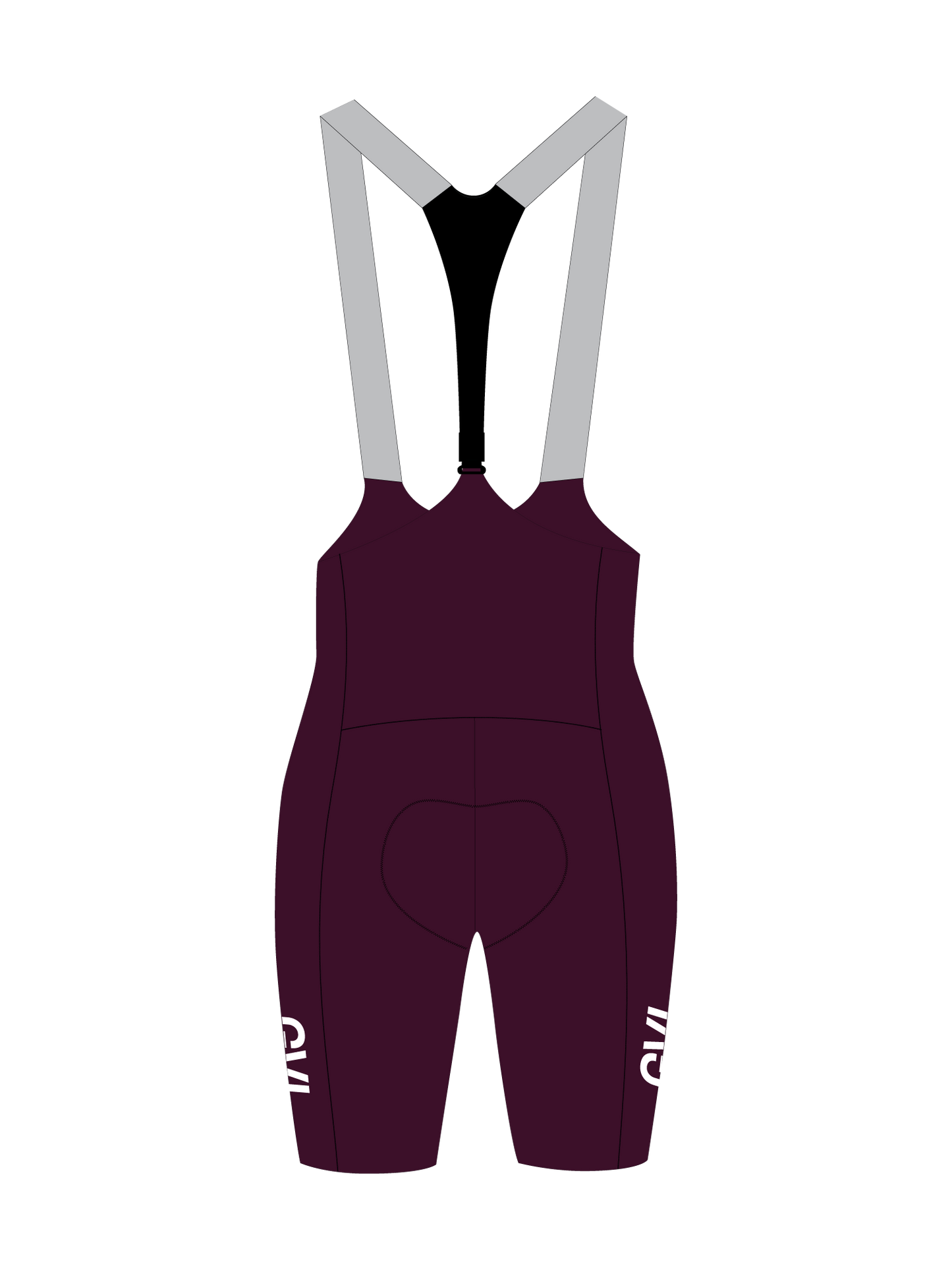 WOMEN'S LACEFLY 2.0 BIB SHORTS - WINE