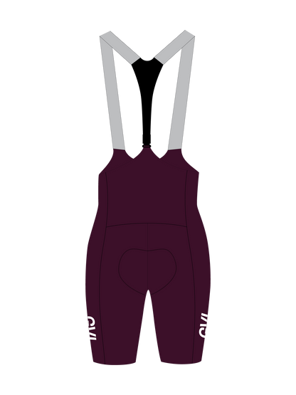 WOMEN'S LACEFLY 2.0 BIB SHORTS - WINE