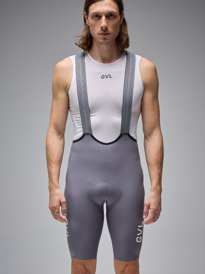 MEN’S LACEFLY 2.0 BIB SHORTS - GREY