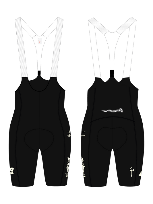 WOMEN'S VELMOST COLLAB LACEFLY 3.0 BIB SHORTS - CAPI BLACK