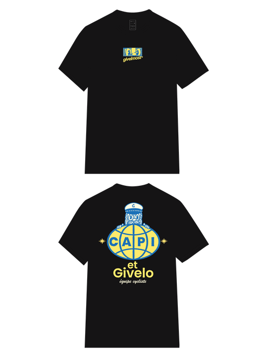 VELMOST COLLAB 100% COTTON TEE - CAPI BLACK