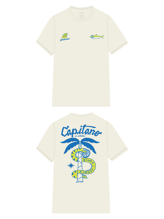 VELMOST COLLAB 100% COTTON TEE - CAPITANO