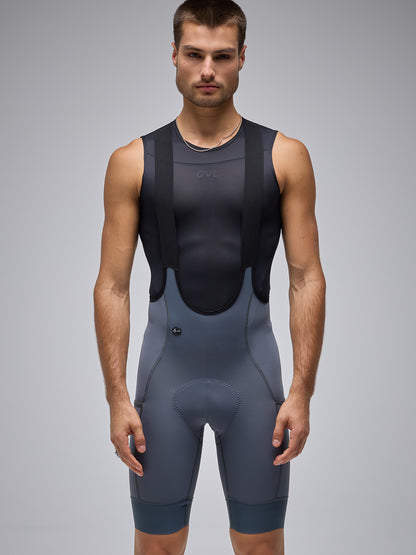 MEN'S ESSNTL CARGO BIB SHORTS - GREY
