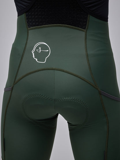 MEN'S ESSNTL CARGO BIB SHORTS - PINE