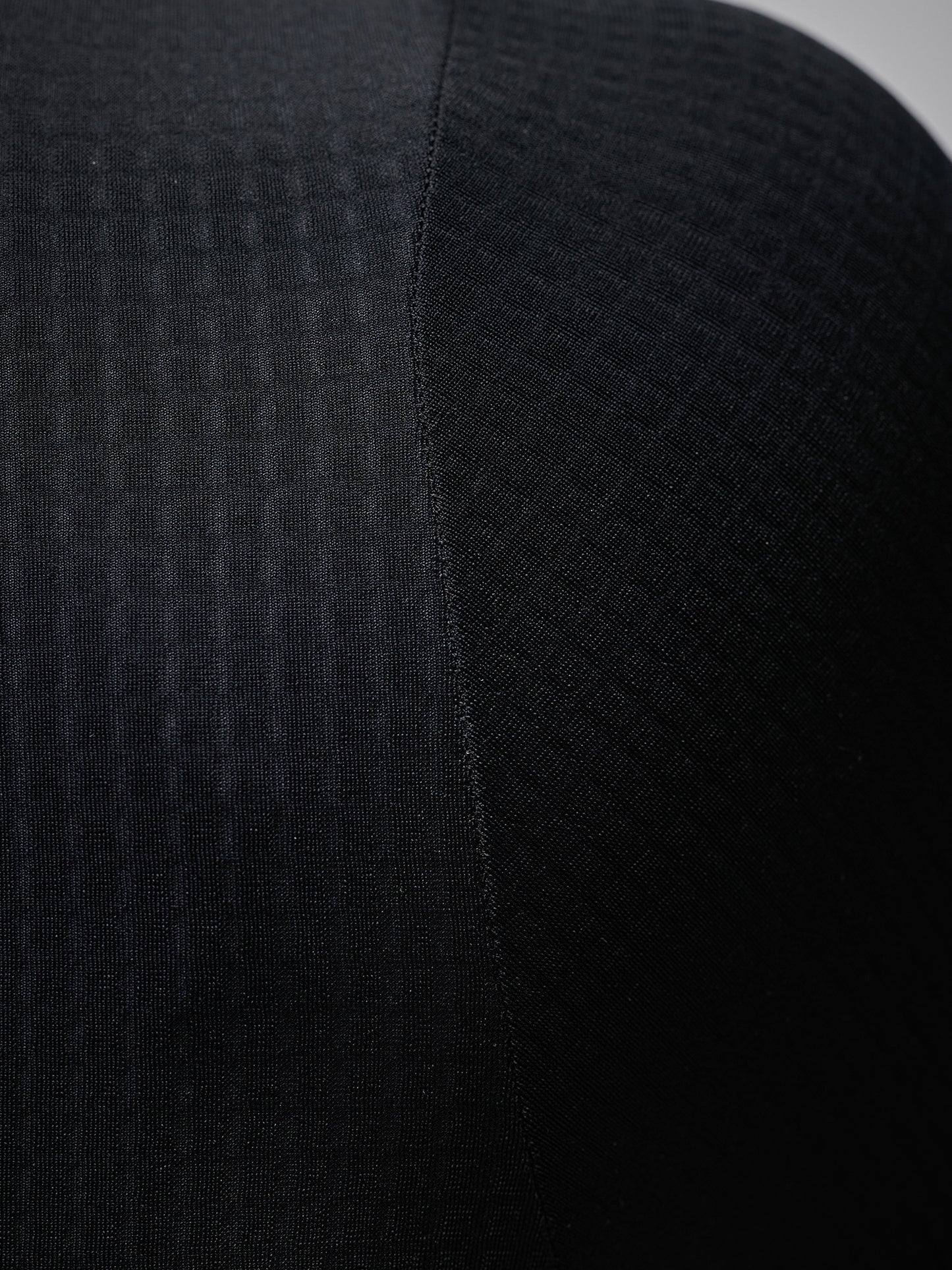 MODERN CLASSIC LS THERMAL GRID JERSEY - BLACK