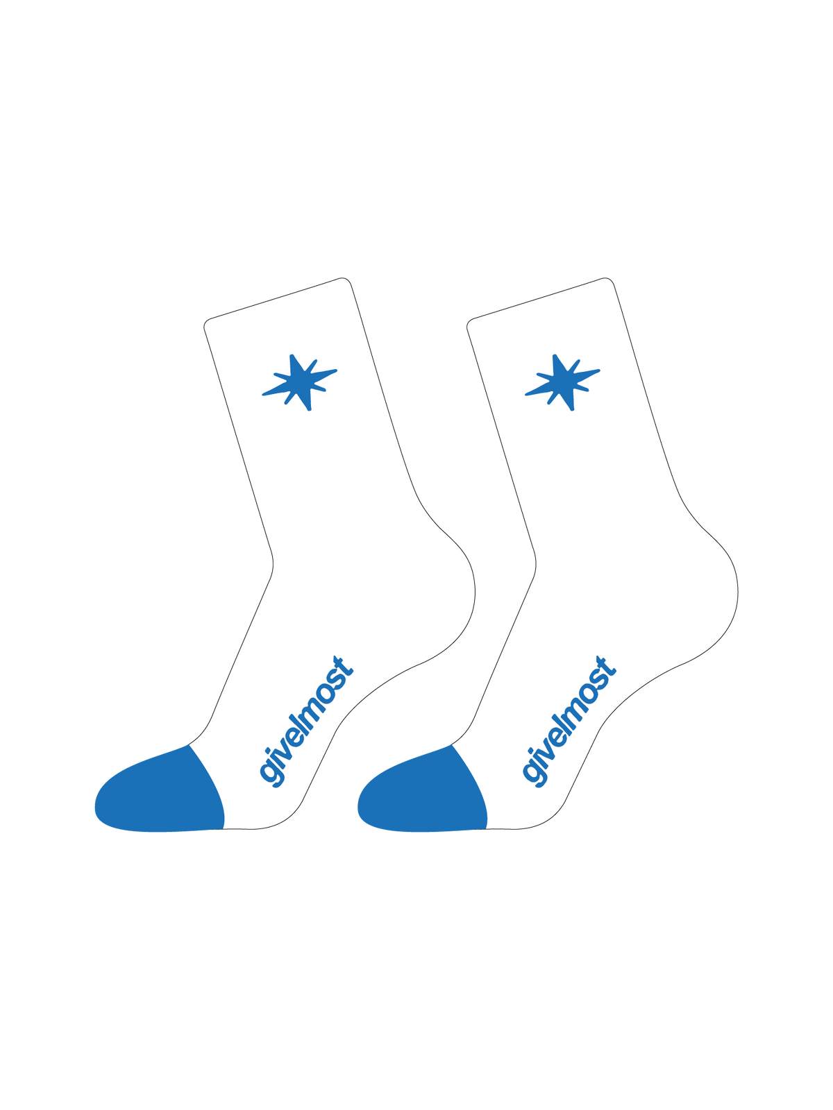 VELMOST COLLAB SOCKS - WHITE