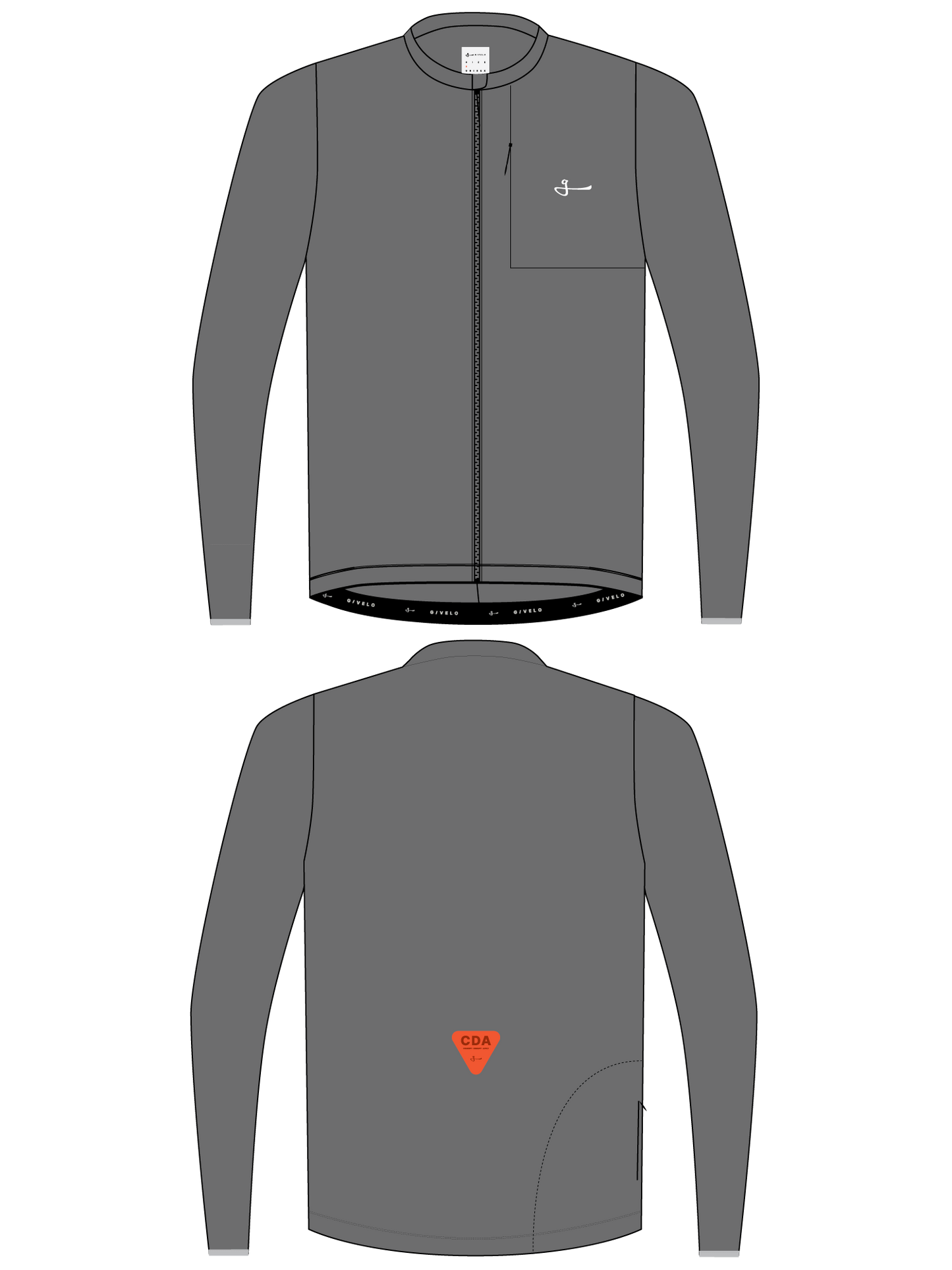 C.D.A. UNISEX PRO SHELL JACKET - GRAPHITE