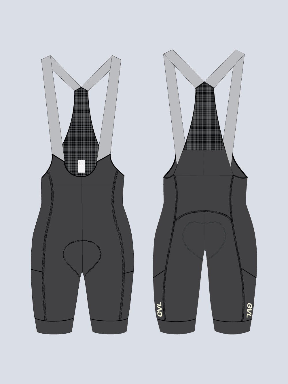 MEN'S MODERN CLASSIC CARGO BOOST BIB SHORTS - CHARCOAL
