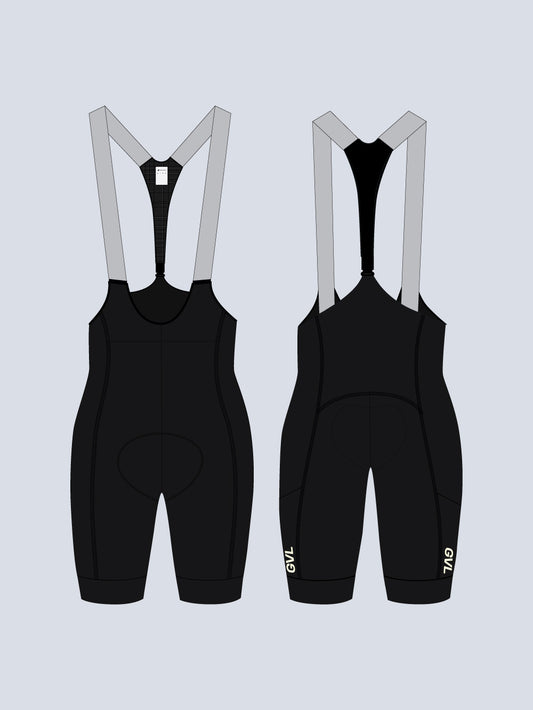 WOMEN'S MODERN CLASSIC CARGO BOOST BIB SHORTS - BLACK