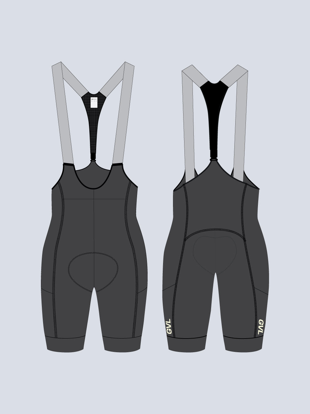 WOMEN'S MODERN CLASSIC CARGO BOOST BIB SHORTS - CHARCOAL