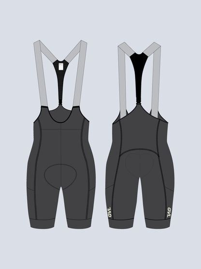 WOMEN'S MODERN CLASSIC CARGO BOOST BIB SHORTS - CHARCOAL