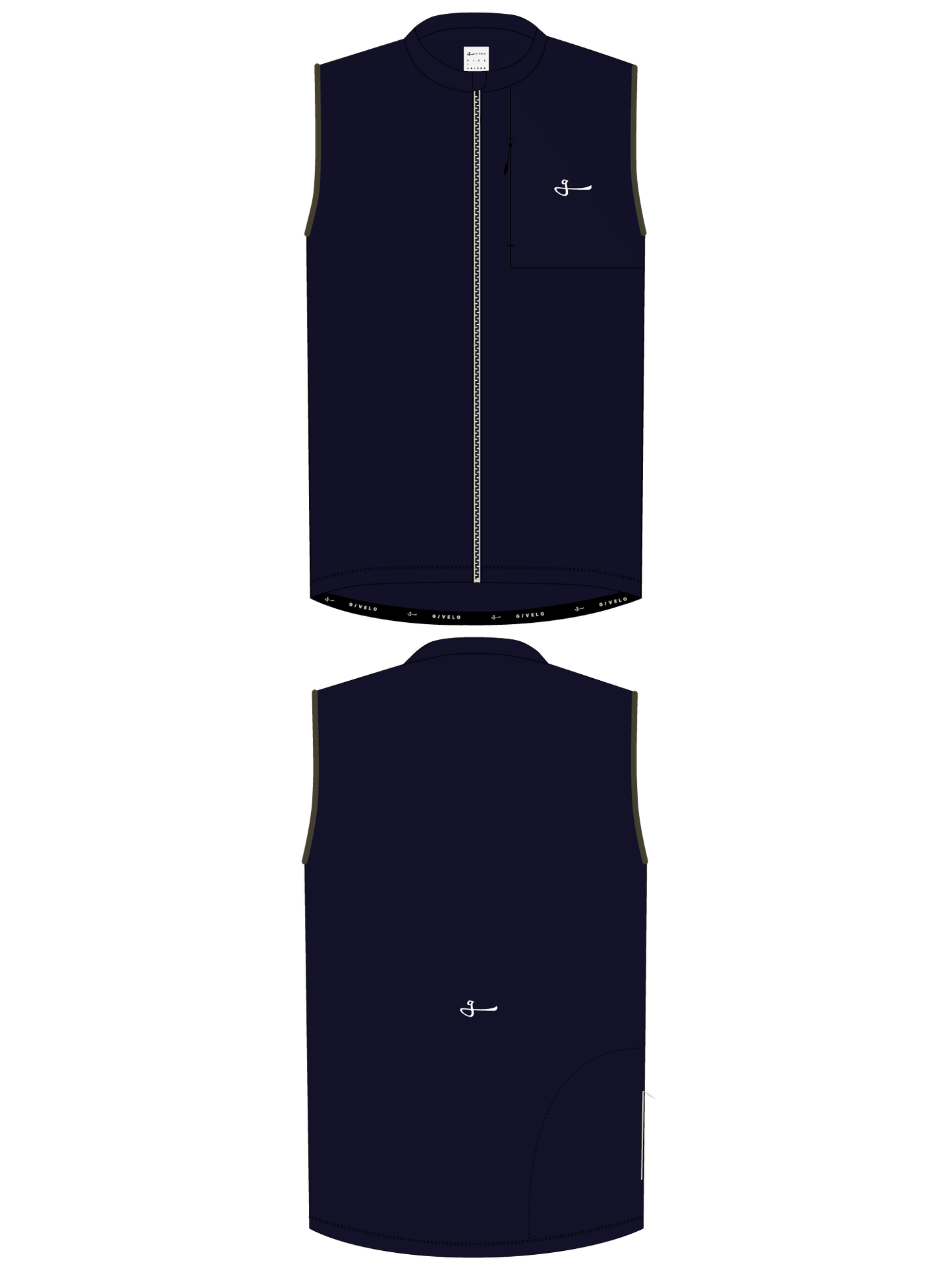 MODERN CLASSIC UNISEX SHELL GILET - NAVY