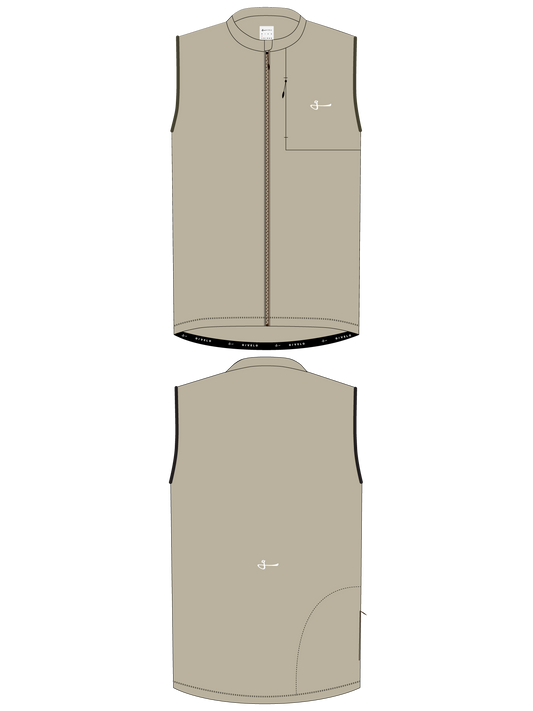 MODERN CLASSIC UNISEX SHELL GILET - SAND
