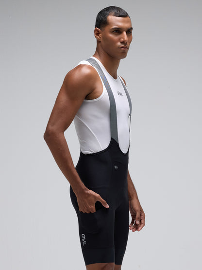 MEN'S MODERN CLASSIC CARGO BOOST BIB SHORTS - BLACK