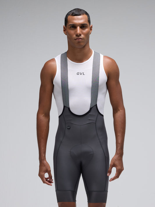 MEN'S MODERN CLASSIC CARGO BOOST BIB SHORTS - CHARCOAL