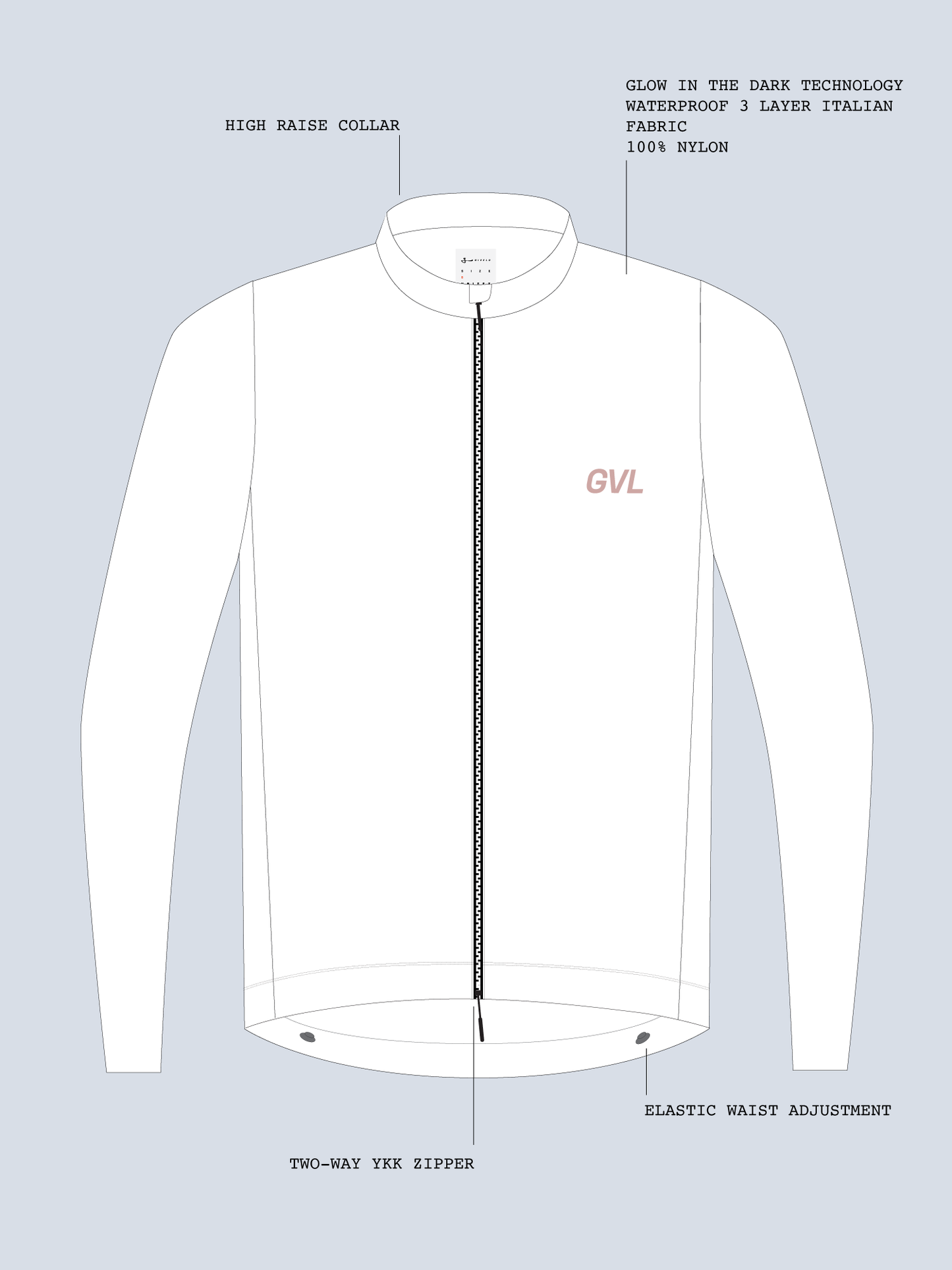 C.D.A. WATERPROOF JACKET – ELECTRIC GLOW