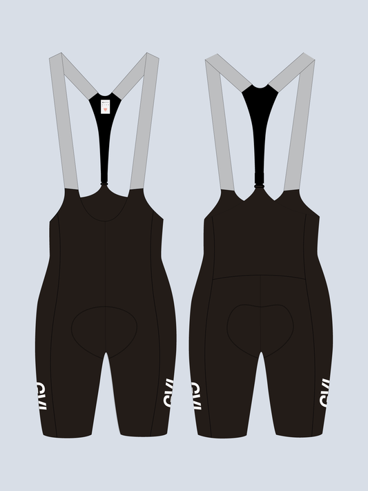 WOMEN'S LACEFLY BIB SHORTS – UMBER