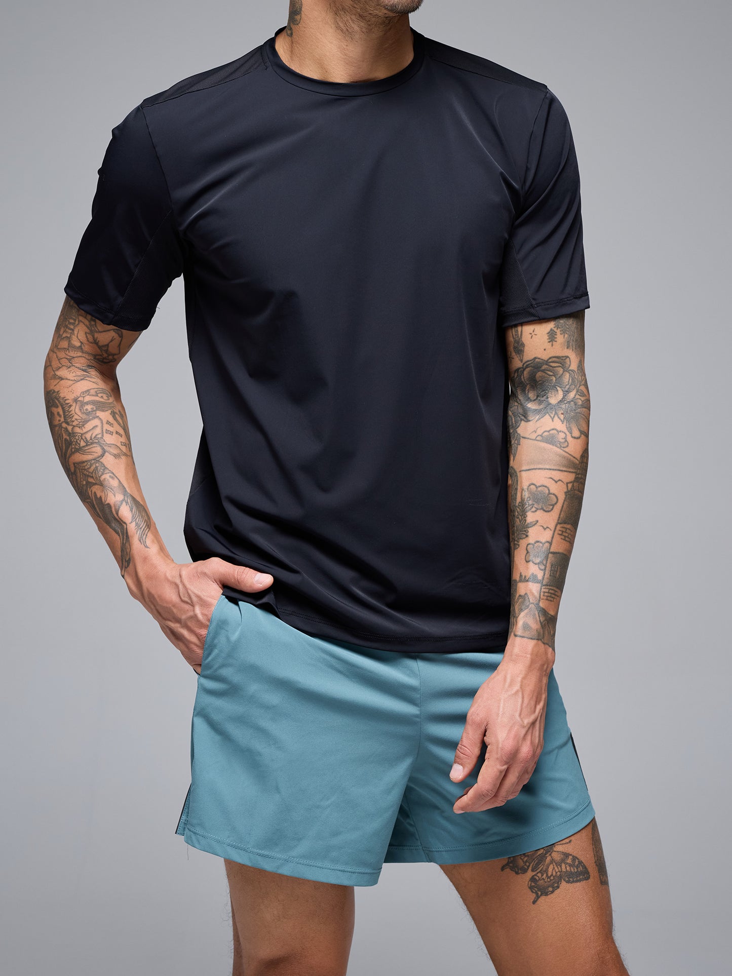 MEN'S 5" FLOW SHORTS - TEAL
