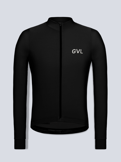 MODERN CLASSIC LS THERMAL GRID JERSEY - BLACK