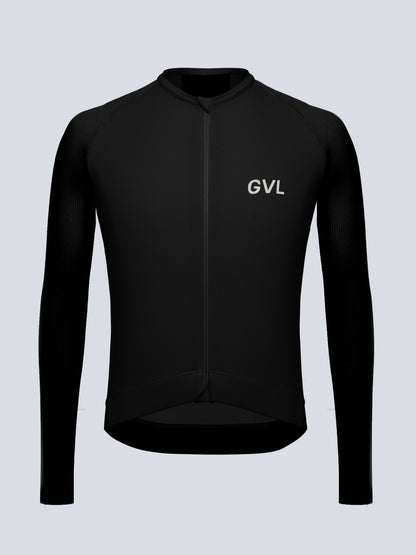 MODERN CLASSIC WAFFLE LS JERSEY - BLACK