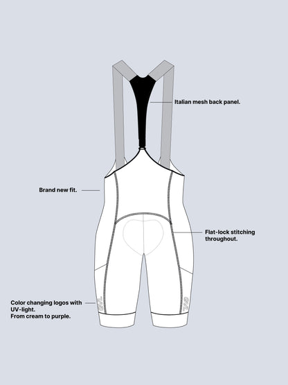 WOMEN'S MODERN CLASSIC CARGO BOOST BIB SHORTS - CHARCOAL
